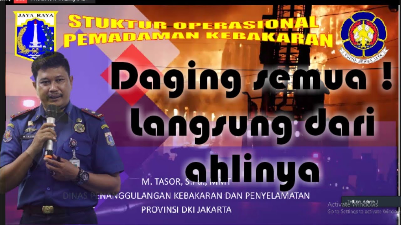 Struktur Operasional Pemadaman Kebakaran | Daging semua, langsung dari ahlinya