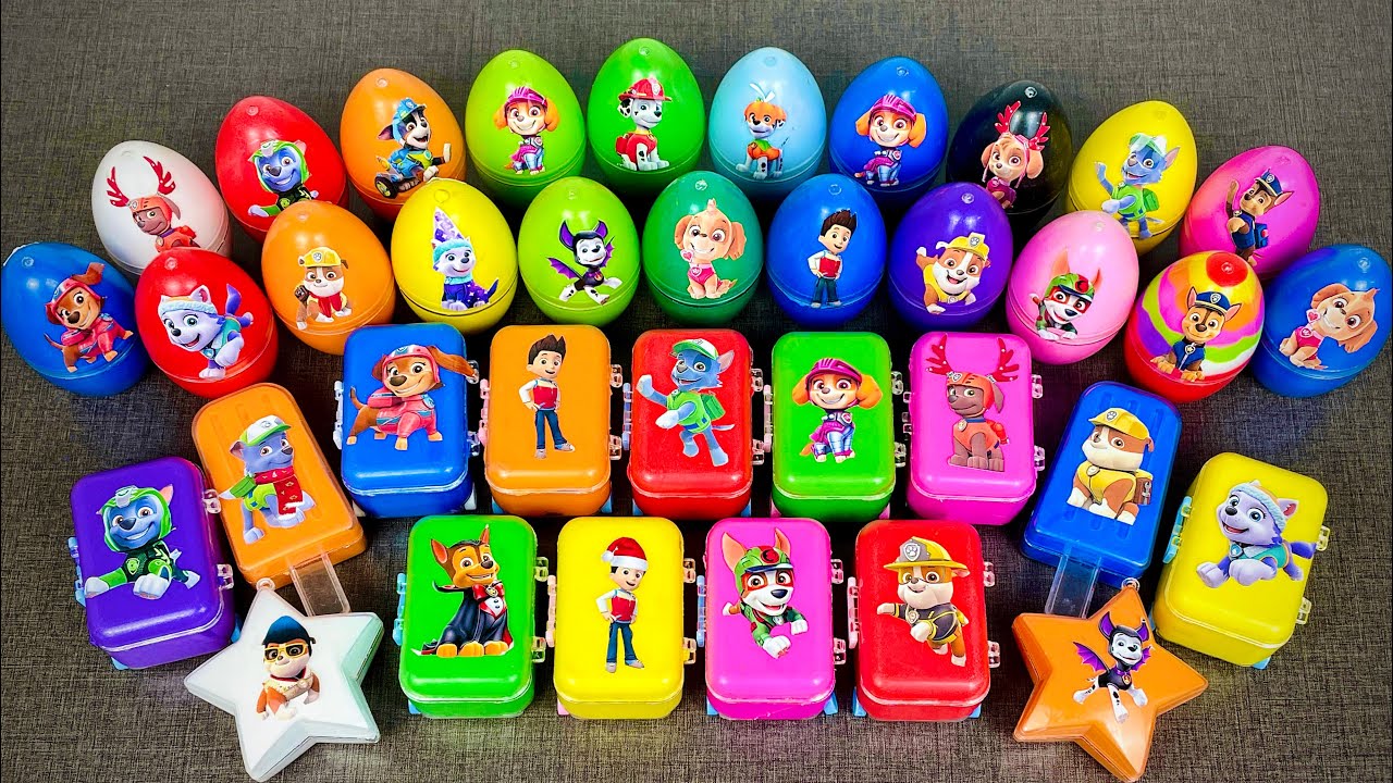 Looking For Paw Patrol Clay With Slime Coloring: Ryder, Chase, Marshall,...Satisfying ASMR Video