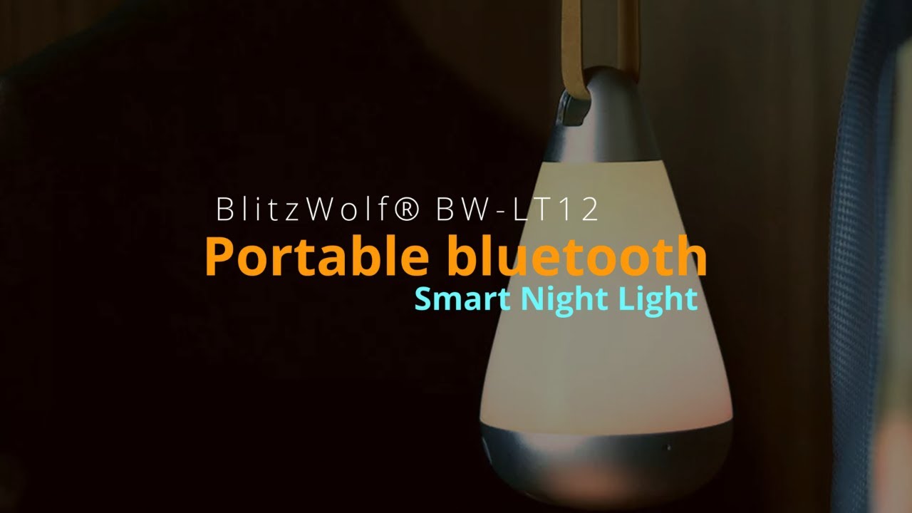 BlitzWolf&reg; BW-LT12 Portable bluetooth Smart Night Light