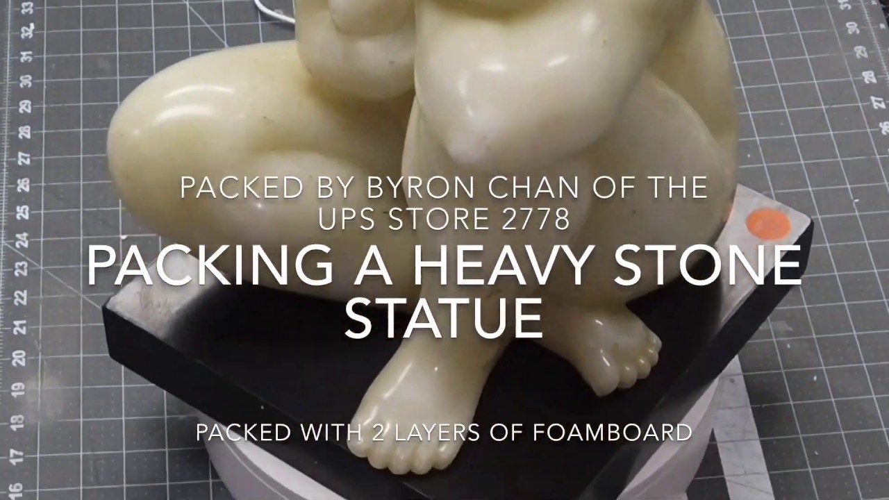 Packing 1 heavy stone statue 1