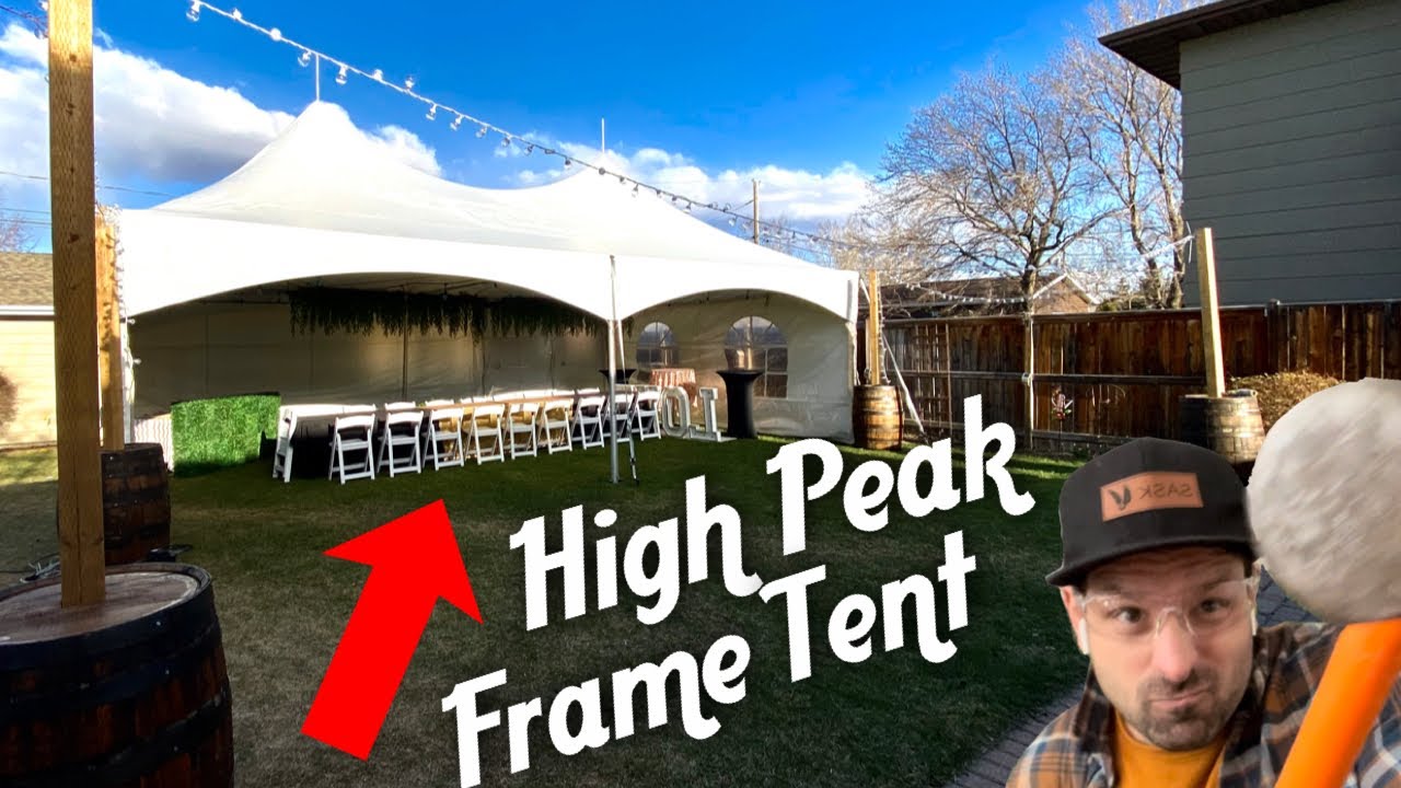 20 x 30 High Peak Frame Tent 🎪 Aka Marquee [Setup / Unboxing / Hacks & Useful Info]