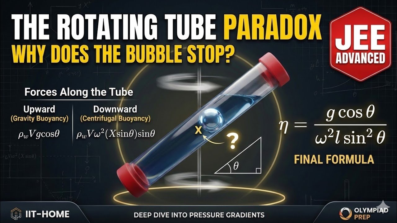 Pathfinder Physics Solutions | Fluid Mechanics | Question 22 | Glass Sphere in Accelerated Vessel