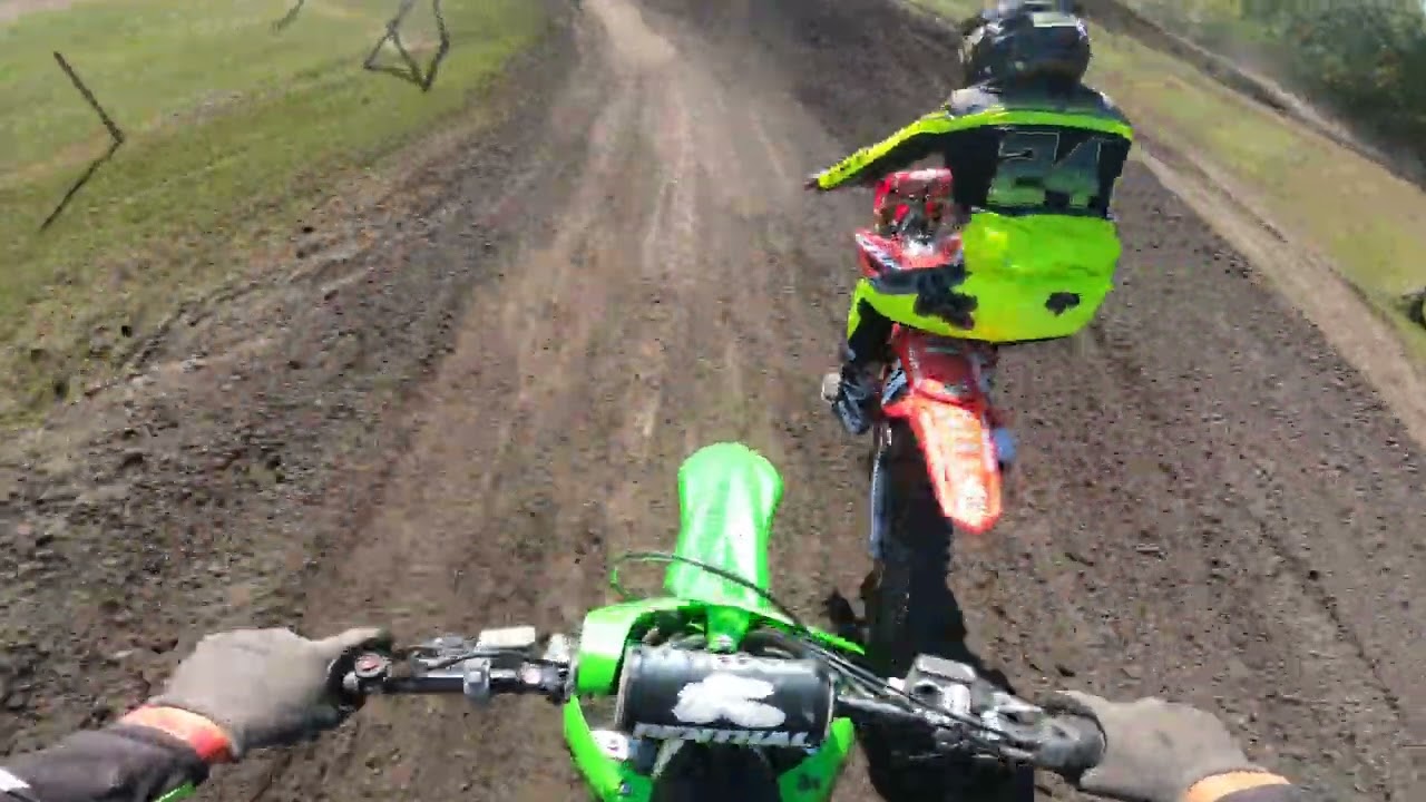 Crashing in my second moto at Prairie Hill MX