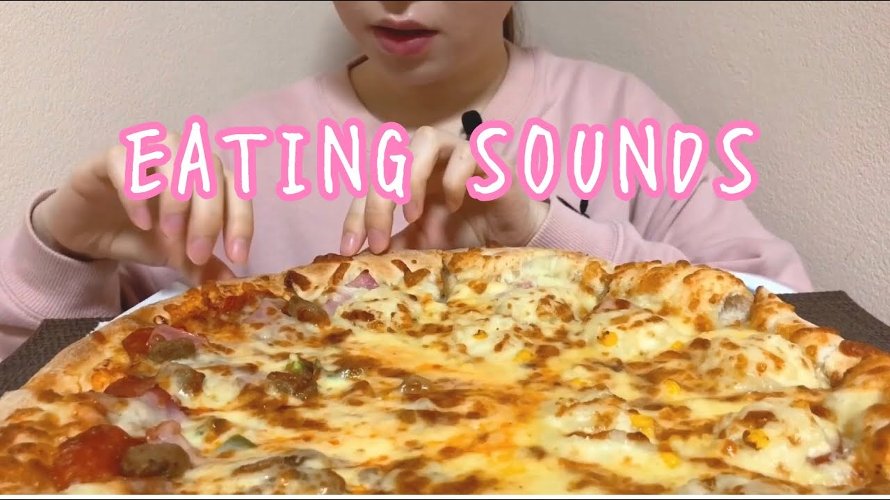 《Eating sounds》デリバリーのLサイズピザ!PIZZA!比萨!