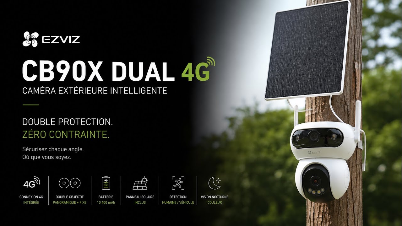 EZVIZ CB90x DUAL 4G✔UNE CAMERA QUI SWITH ENTRE 4G ET WIFI ! (FR)