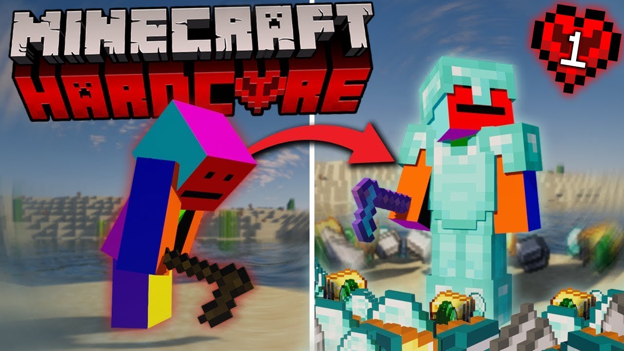 The BEST Start To Hardcore Minecraft In 24 HOURS!