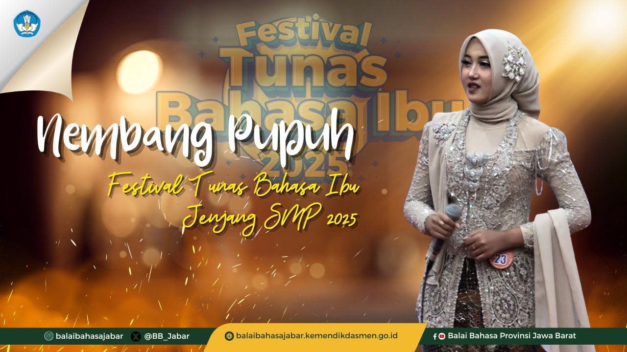 Pemenang I Nembang Pupuh Kategori Putri Jenjang SMP, FTBI Jawa Barat  2025
