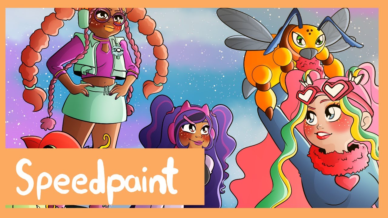 Speedpaint - OMG DigiDestined (LOL OMG Dolls & Digimon)