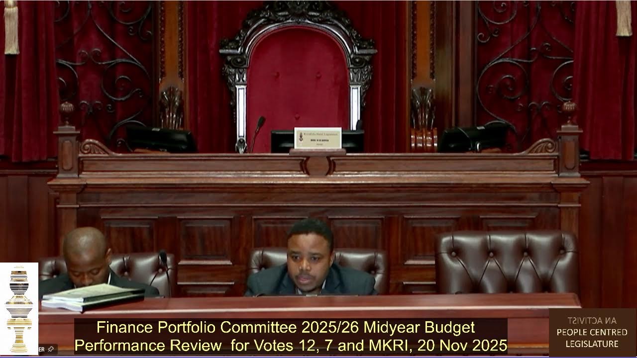 Finance Portfolio Committee 2025/26 Midyear Budget Performance Review, 20 November 2025