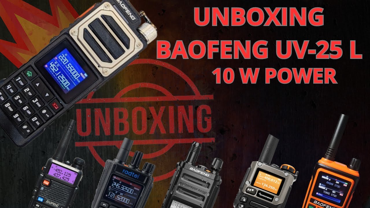 UNBOXING BAOFENG WALKIE TALKIE TRIBANDA UV-25L
