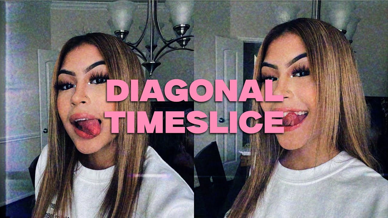 Diagonal Timeslice on videostar [ with QR codes ]