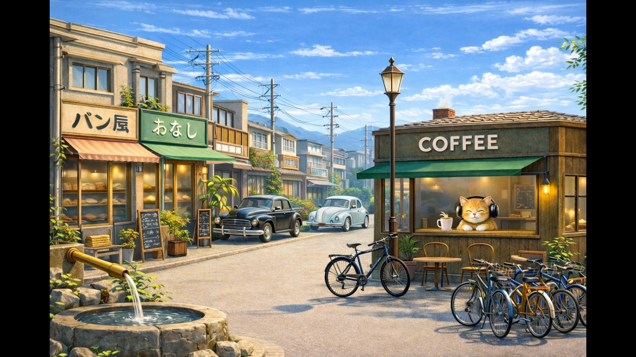 Cozy Windowsill Cat 🐱 | Lofi Beats | Coffee | to reduce anxiety and accompany with you