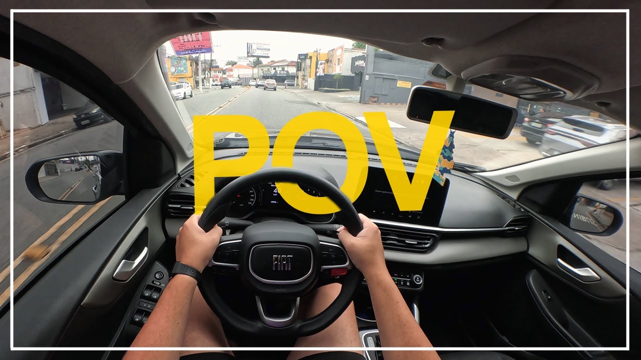 DIRIGINDO PELA CIDADE a bordo do FIAT FASTBACK 1.0 TURBO - POV
