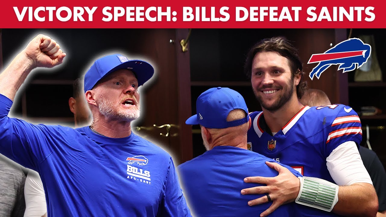 Sean McDermott's Victory Speech After The Bills Beat The Saints In Week 4! | Buffalo Bills