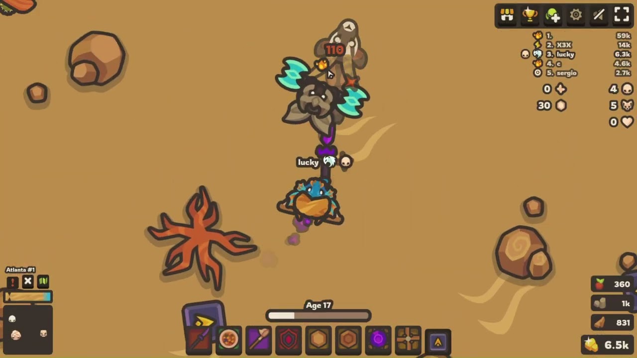 taming.io triple spike comp + deaths