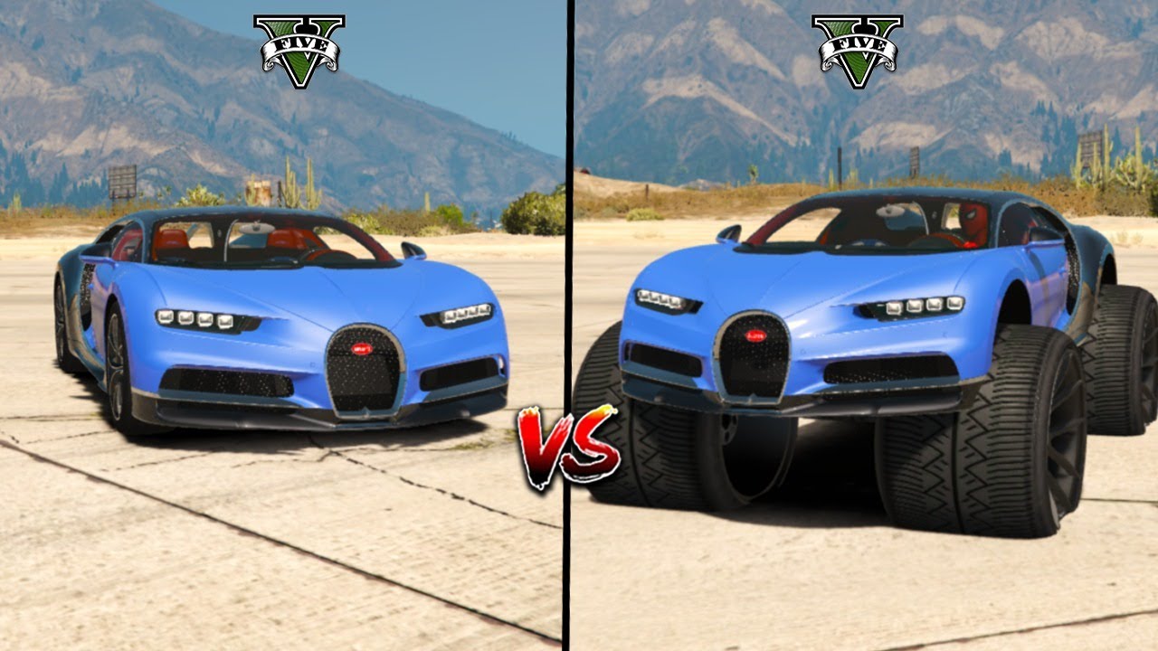 Gta 5 Normal bugatti chiron Car Vs Gta 5 Monster bugatti chiron Car - Which Is Best?