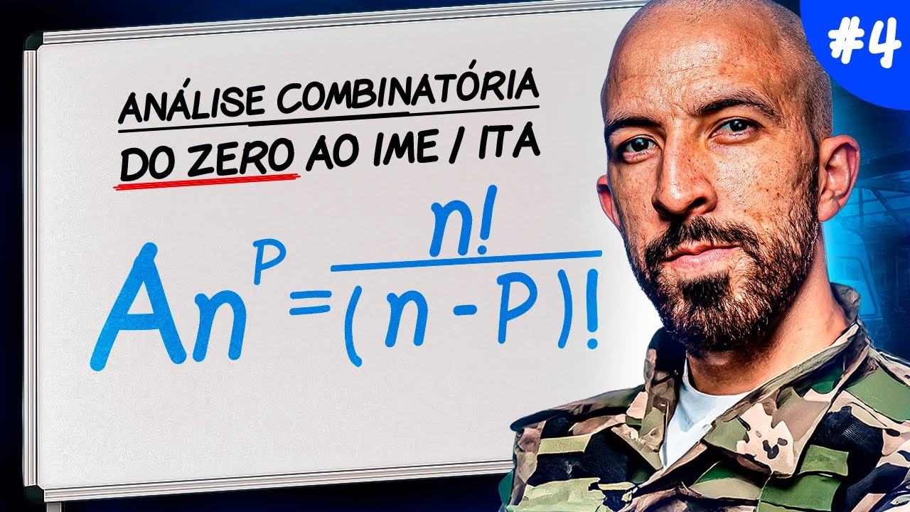 Arranjo Simples - F&oacute;rmula, e Exerc&iacute;cio | Aula de Matem&aacute;tica - An&aacute;lise Combinat&oacute;ria p/ IME/ITA