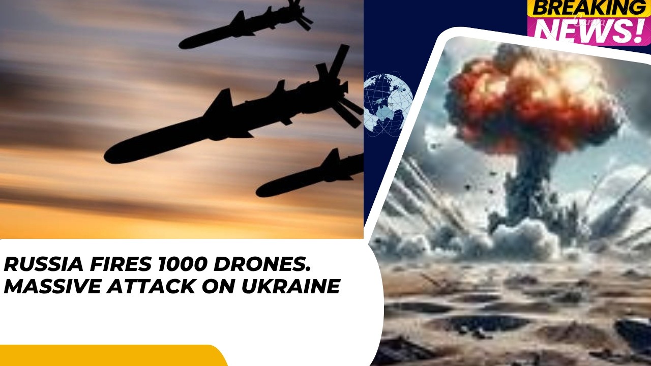 Россия выпустила около 1000 беспилотников по Украине. Последние новости о российско-украинской во...