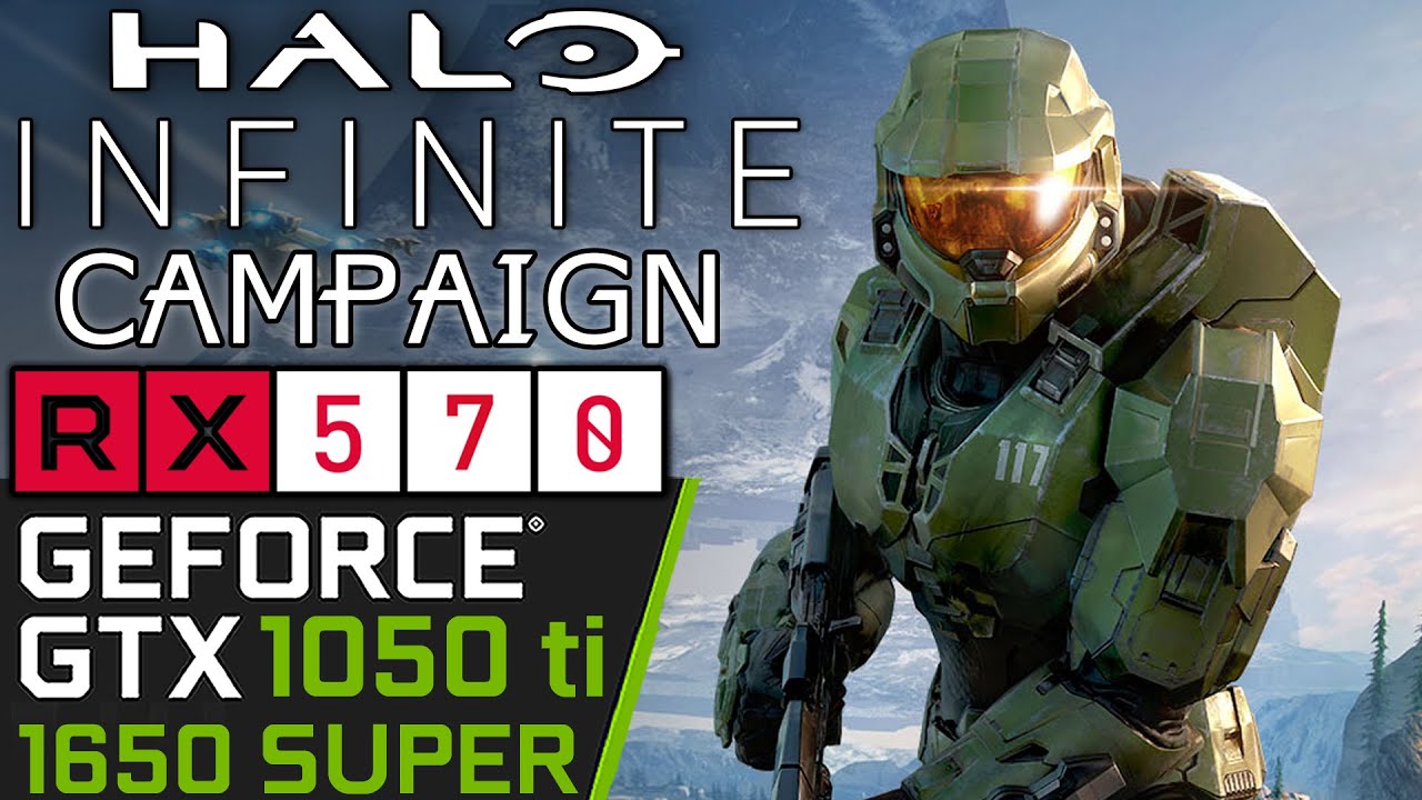Halo Infinite Campaign - GTX 1050 ti - 1650 SUPER - RX 570 - i3 10100f - PC Performance Test
