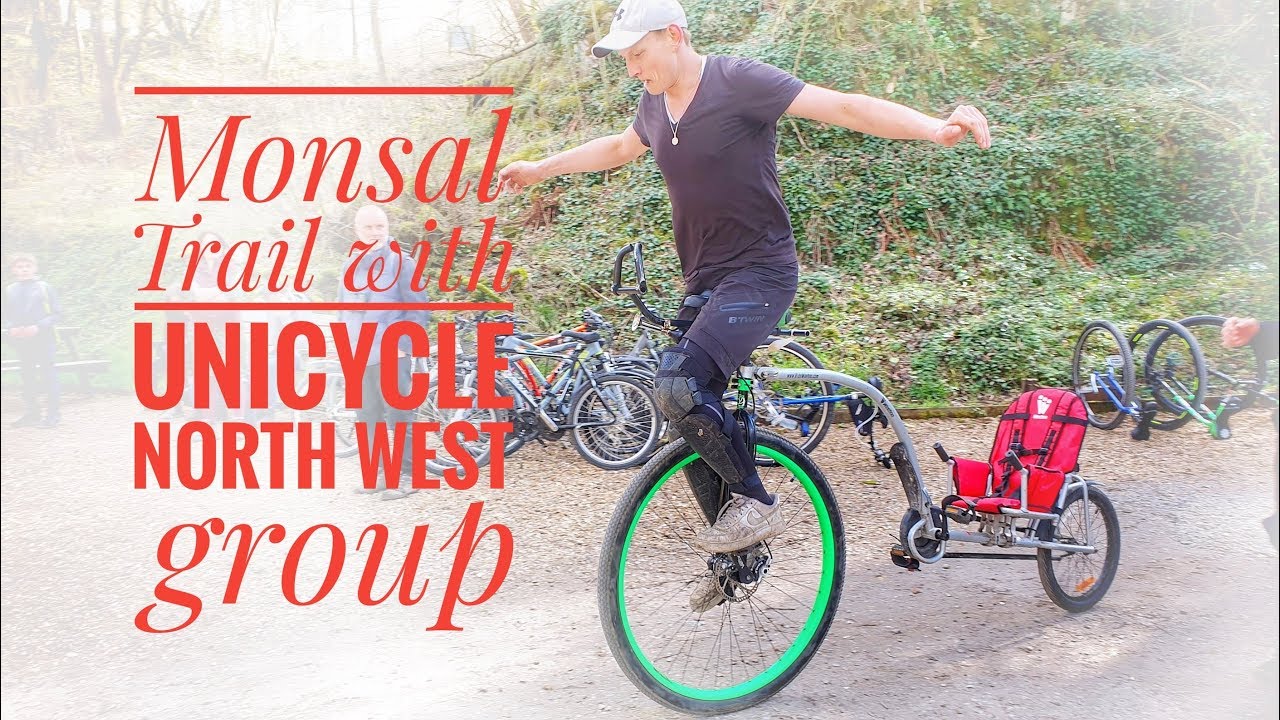 Monsal trail with Unicycle North West group on 36er's