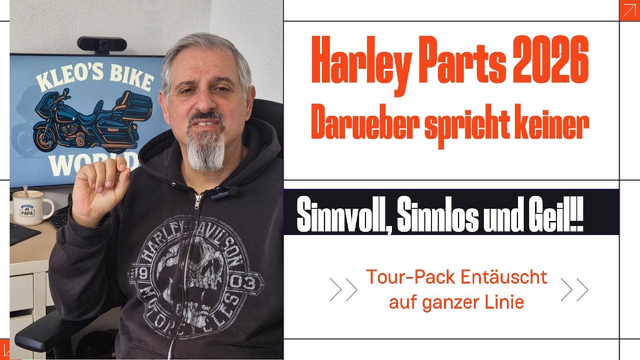 Harley Davidson 2026, Luftfilter, Farbakzente, Rockford Fosgate, das neue Tour-Pack enttäuscht