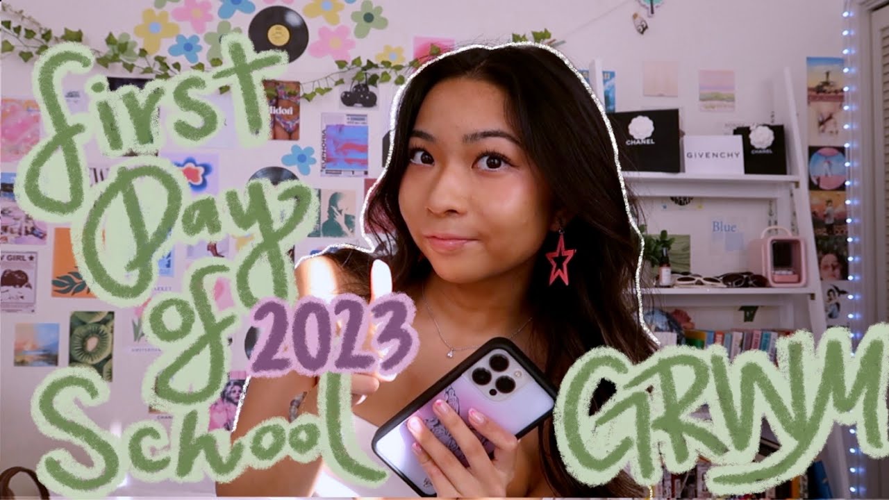 FIRST DAY OF SCHOOL GRWM 2023 || college freshman