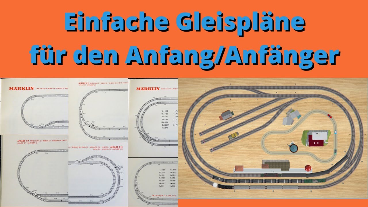 Einfache Gleisplanvarianten für den Anfang, erst nur ein Oval und 2 Weichen