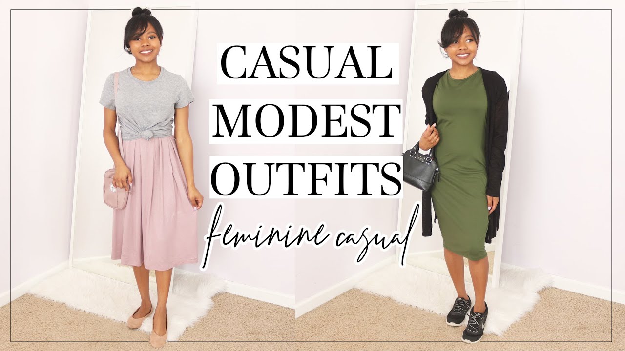 Casual Modest Outfits | Modest Lookbook for Feminine Casual
