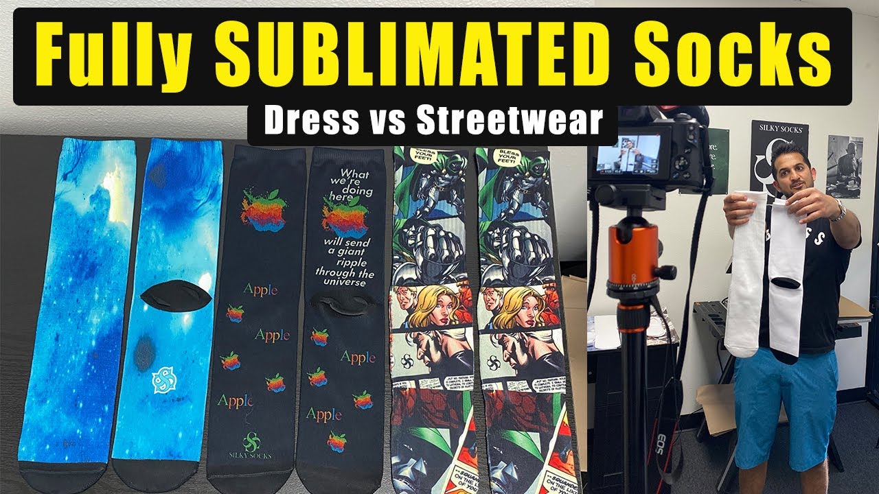 The Difference Between our Full Sublimation Sock Styles (Dress vs Streetwear)