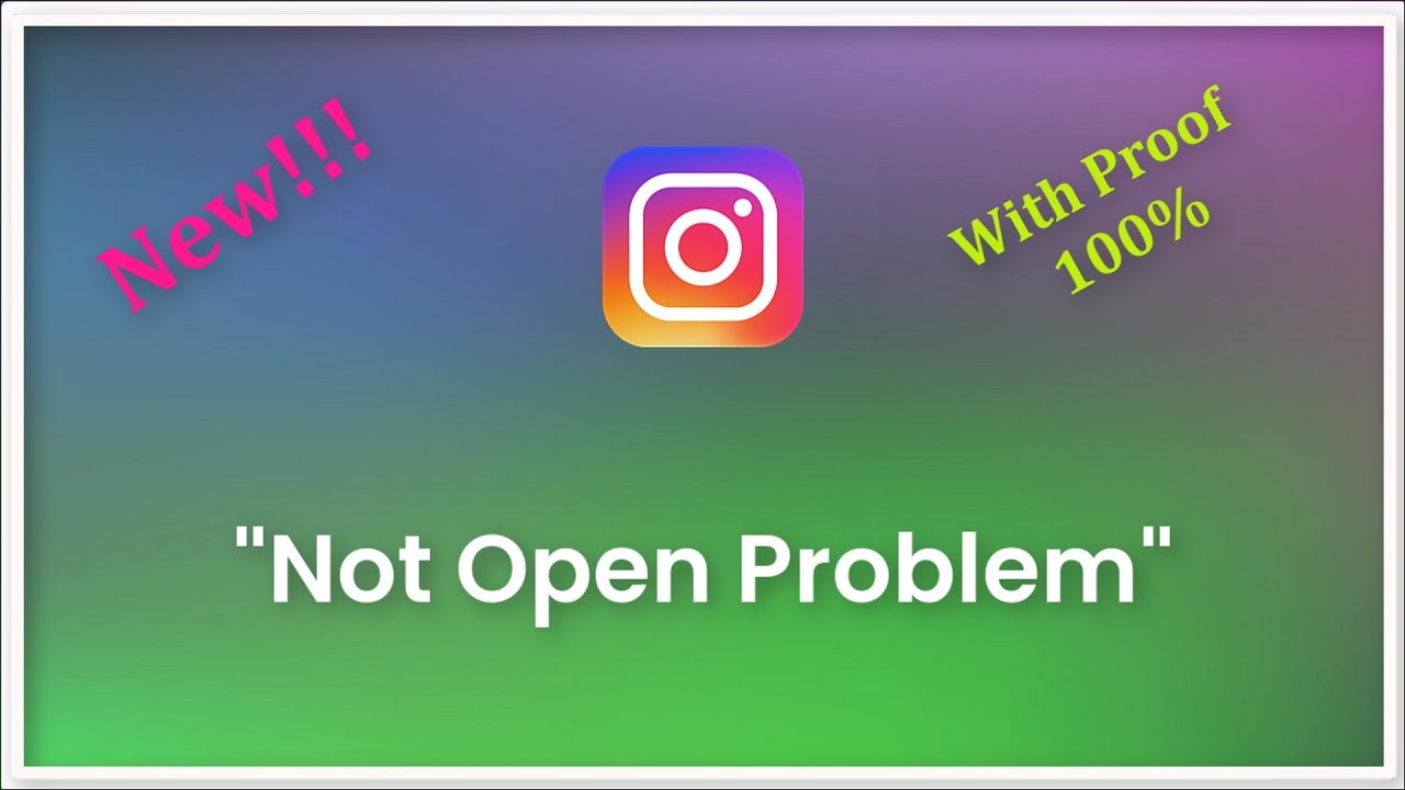 Instagram Not Open Problem Android & Ios - 2022 - Fix
