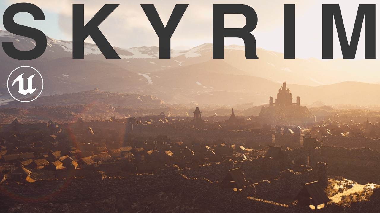 The True Scale of Whiterun: Skyrim in UNREAL ENGINE 5!