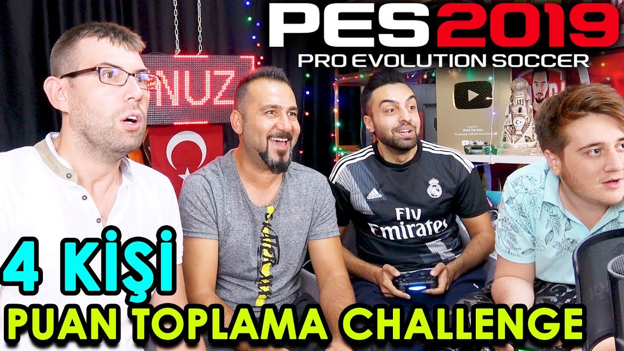 4 KİŞİ PES 2019 PUAN TOPLAMA CHALLENGE!