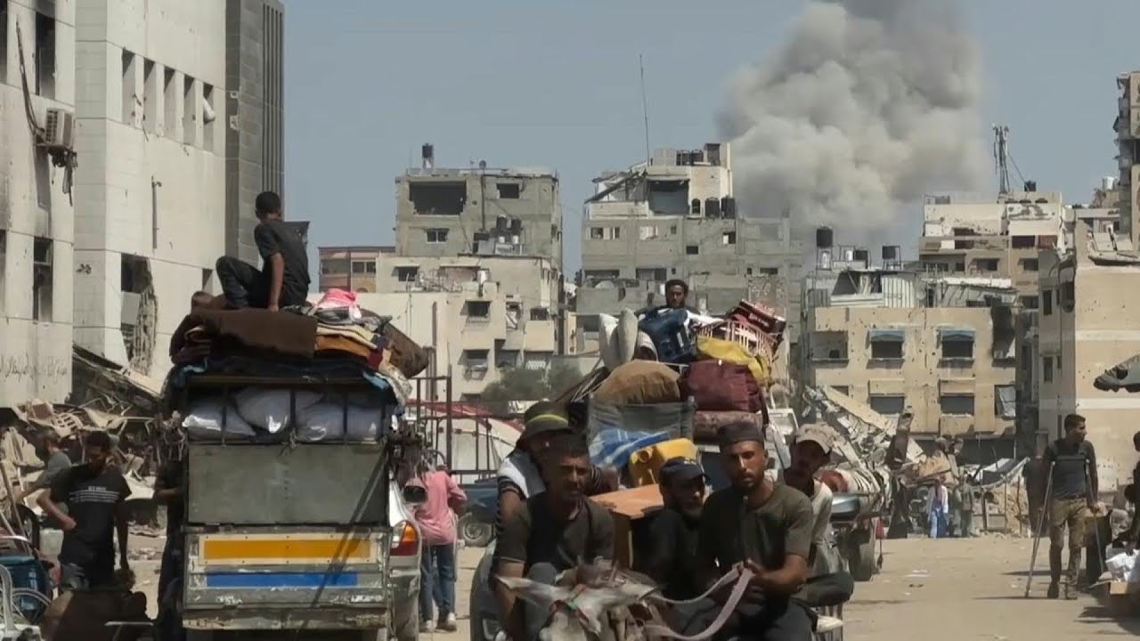 Smoke rises over Gaza City as residents flee amid Israeli offensive | AFP