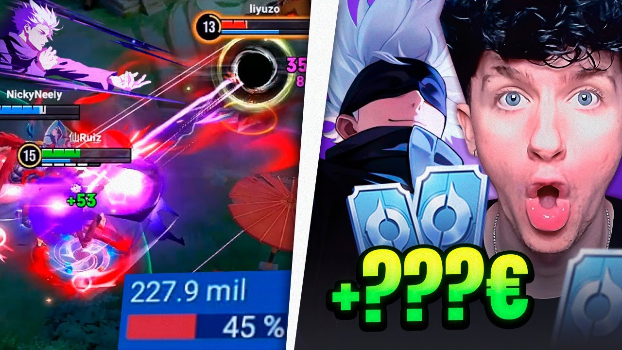 ¡CONSEGUÍ la skin de SATORU GOJO! ¿Cuánto me costó?😱 + Pro KONGMING Gameplay  - HOK x Jujutsu Kaisen