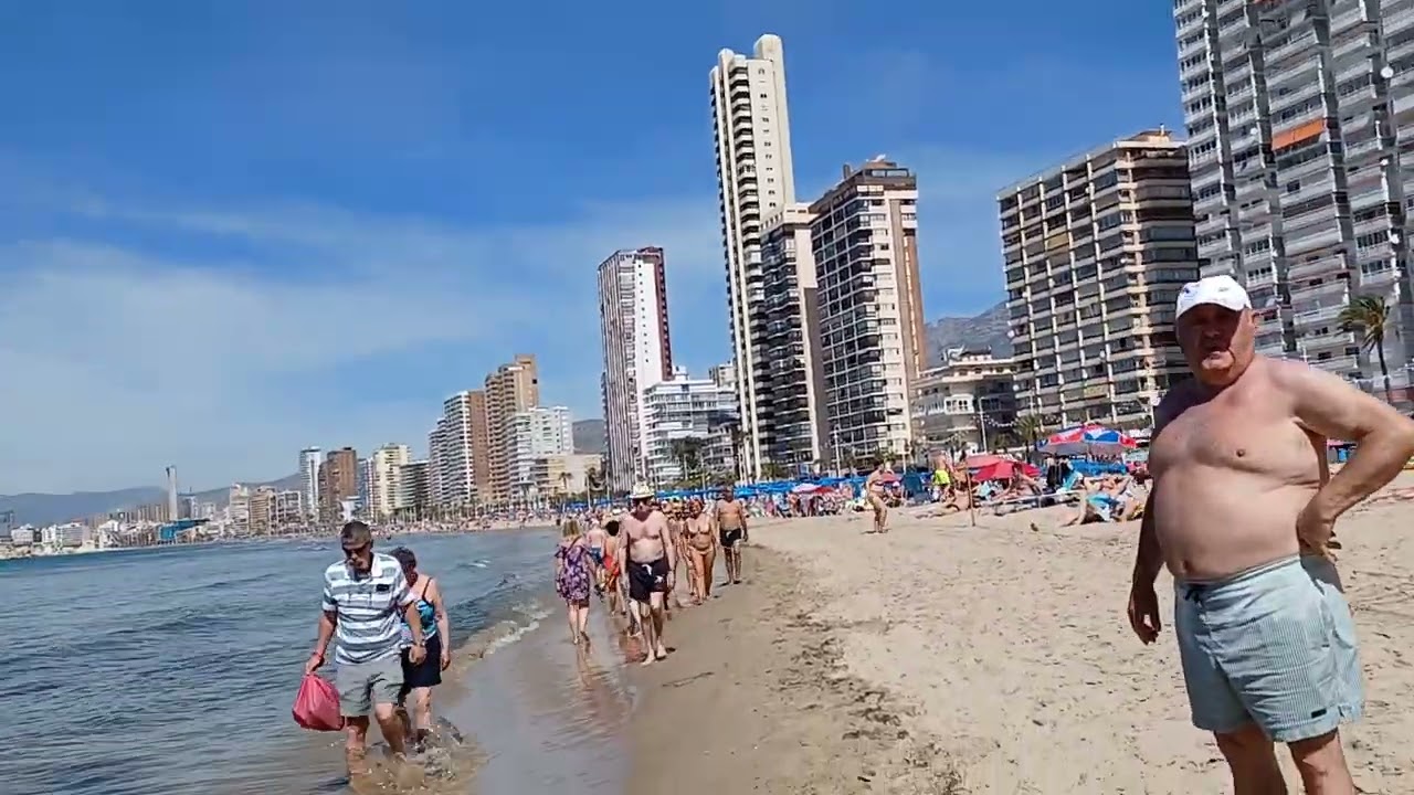 benidorm beach walk