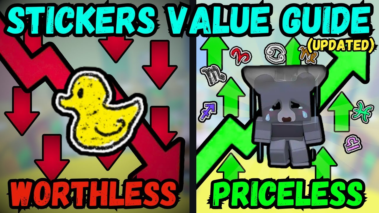 *Updated* Sticker Trading Value Guide! | Bee Swarm Simulator