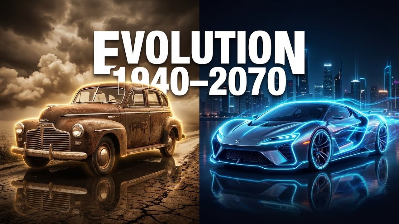 🚗 Epic transformation through time. Toyota evolution 1940–2070. | car evolution