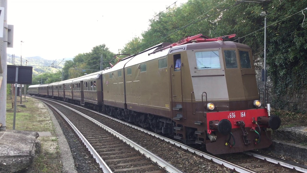 Treno storico con locomotiva FS E636-164