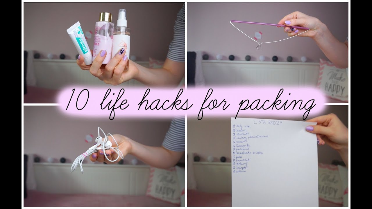 10 life hacków, które ułatwią wam pakowanie!