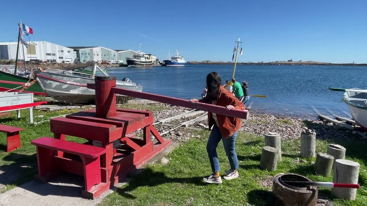 Traditional Boat Hand Winch on Saint Pierre and Miquelon