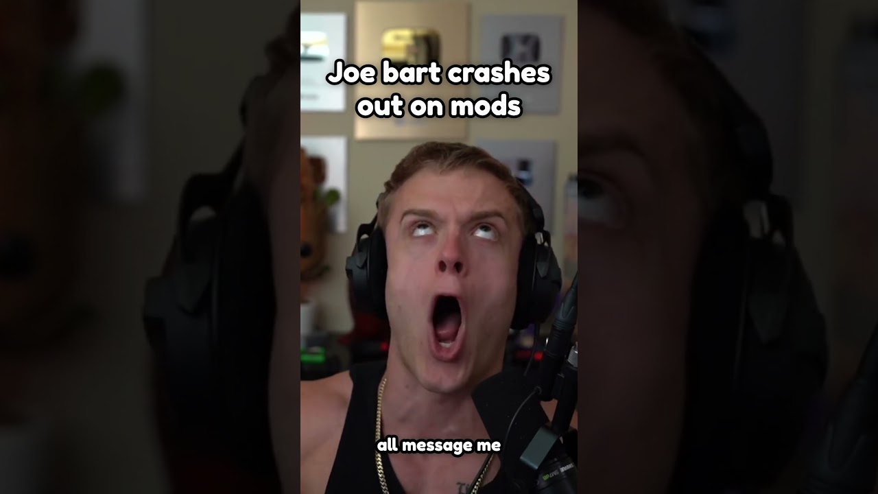 Joe Bartolozzi crashout out on his mods
