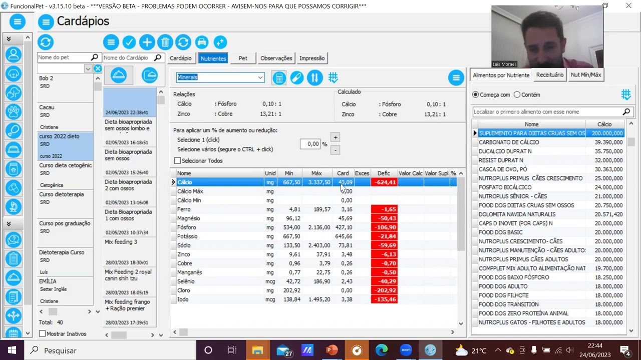 #6 Funcional Pet  Executando cardapios e suas funcoess, cardapios modelos, duplicação de cardap