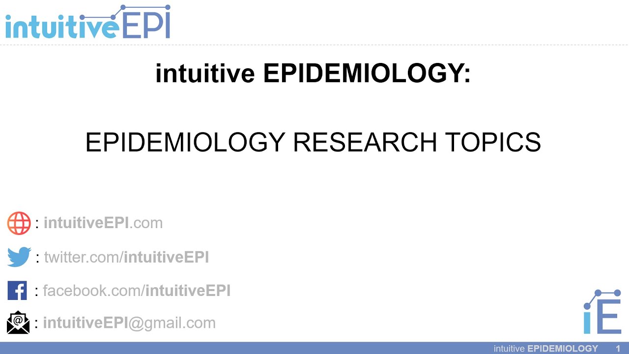 intuitive EPI - Epidemiology research topics