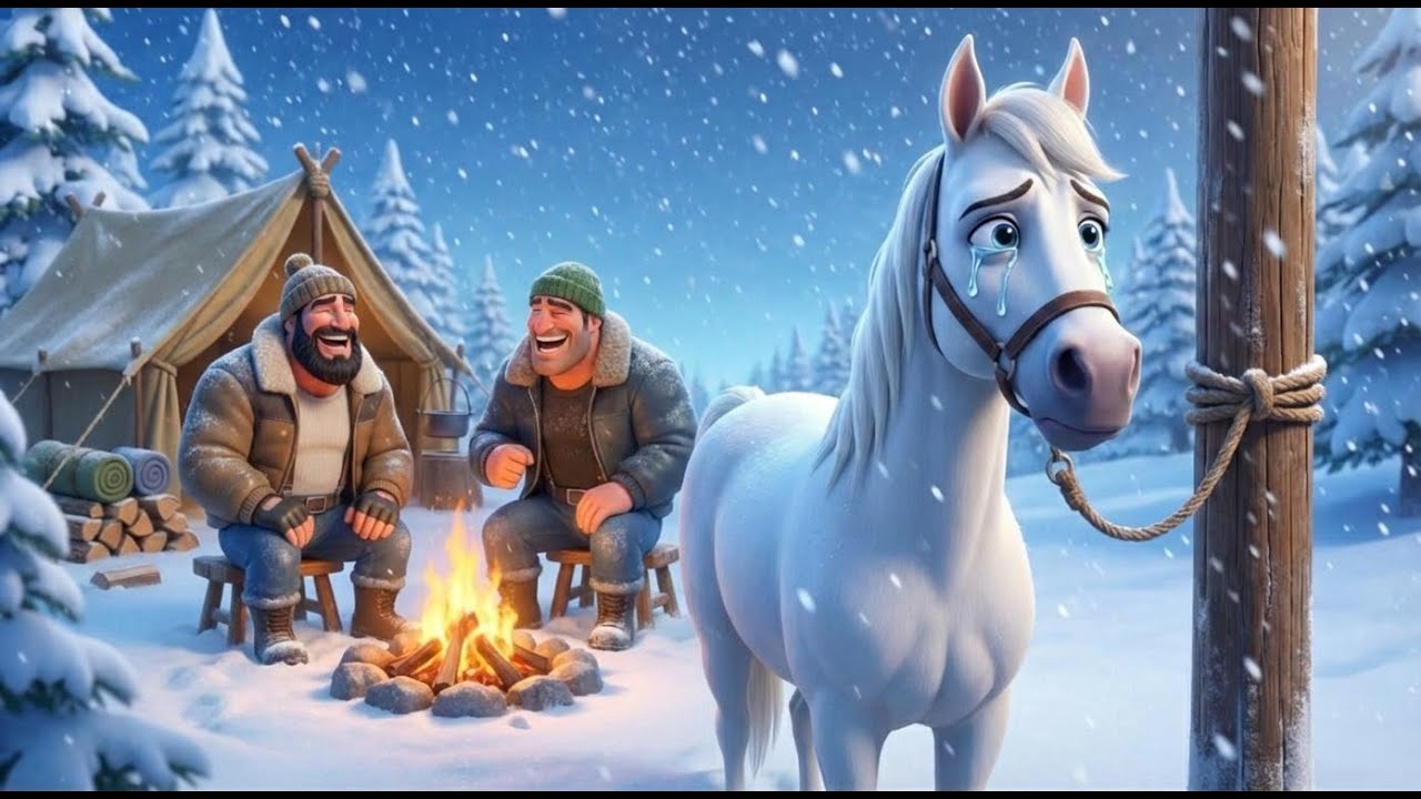 The Great Horse Heist at Old MacDonald's Farm🐴|Snowy Adventure | 3D Animation for Kids