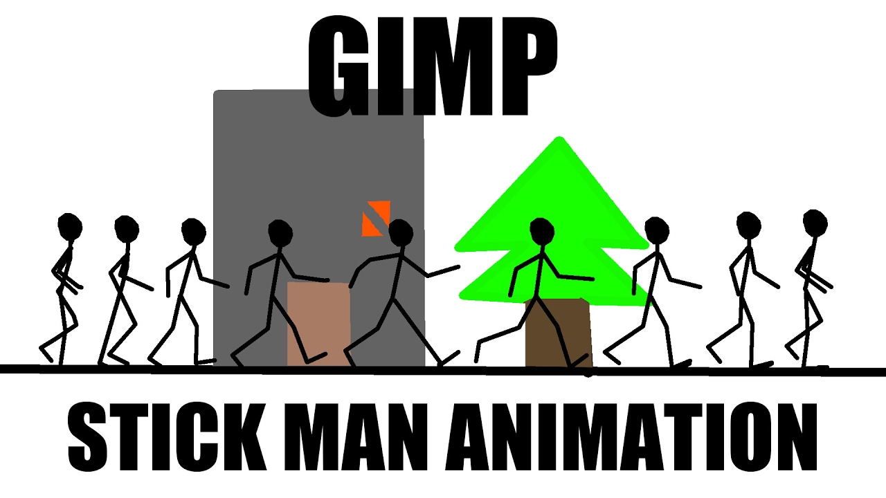 GIMP Tutorial - Stickman Animation with Windows Movie Maker | Photoshop Alternative | #49