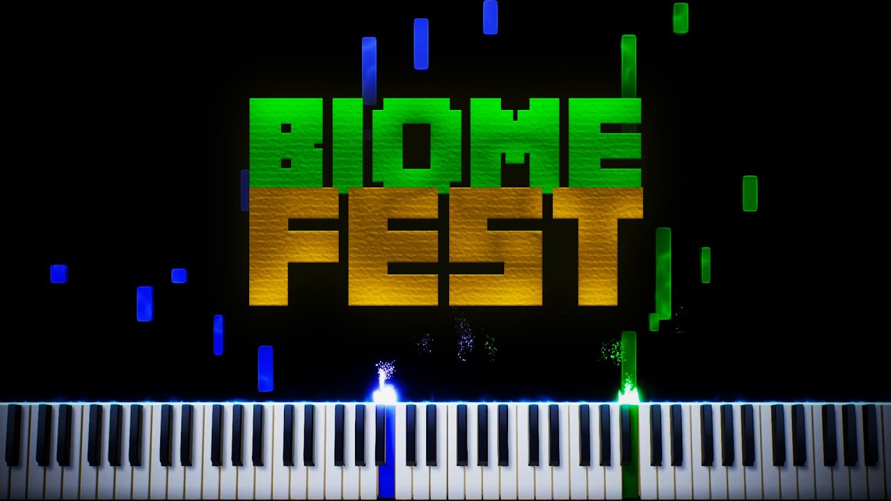C418 - Biome Fest (from Minecraft Volume Beta) - Piano Tutorial