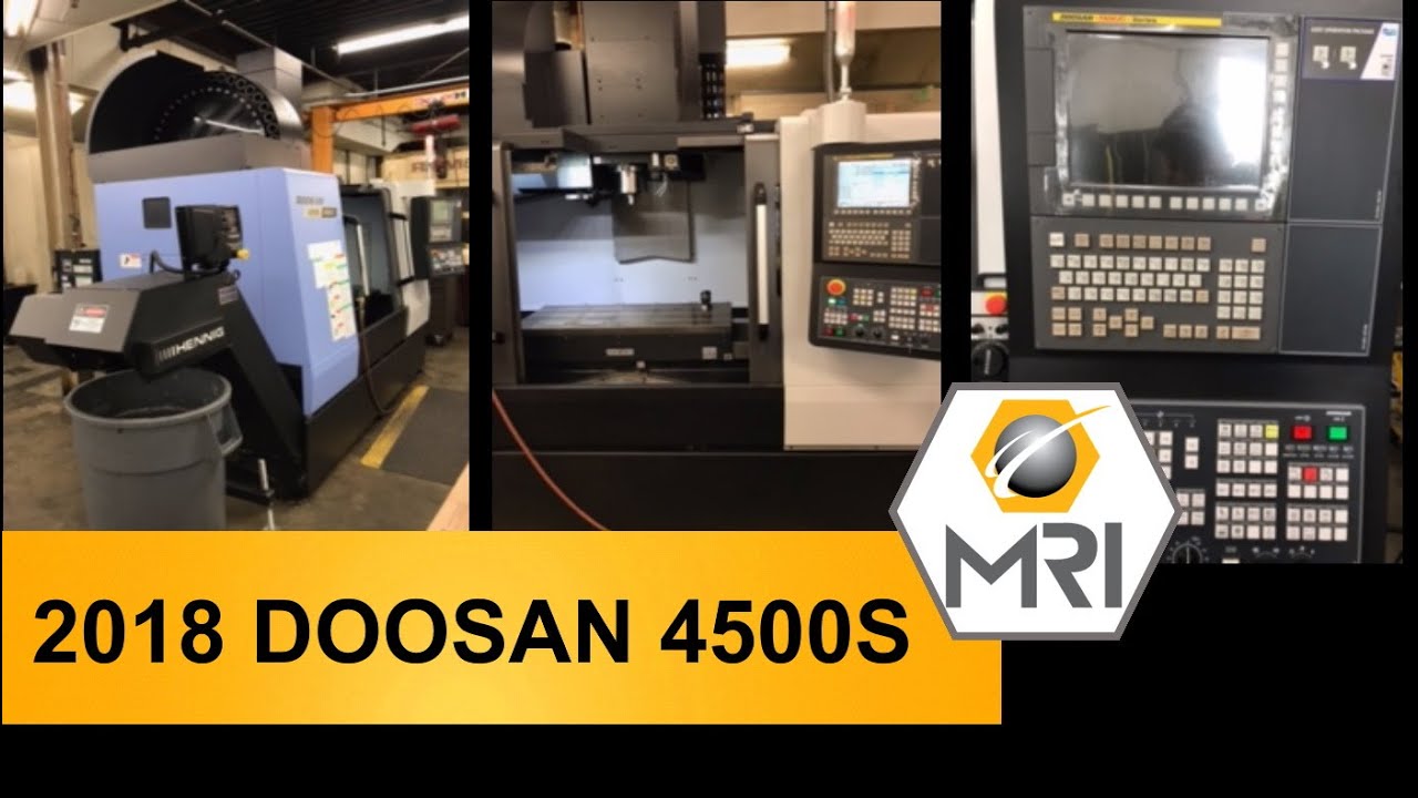 2018 DOOSAN 4500S CNC VERTICAL MACHINING CENTER