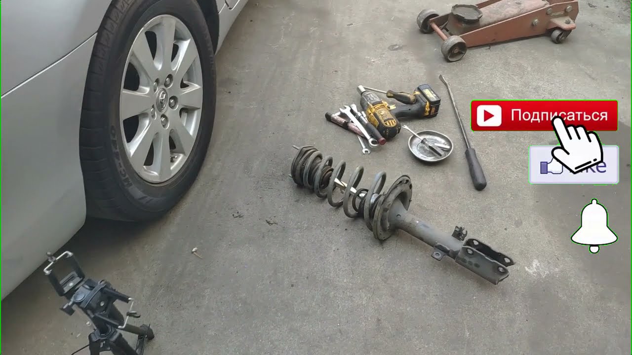 Toyota Camry 40 Замена заднего амортизатора/стоек How to Replace Rear Struts shock 06-11Toyota Camry