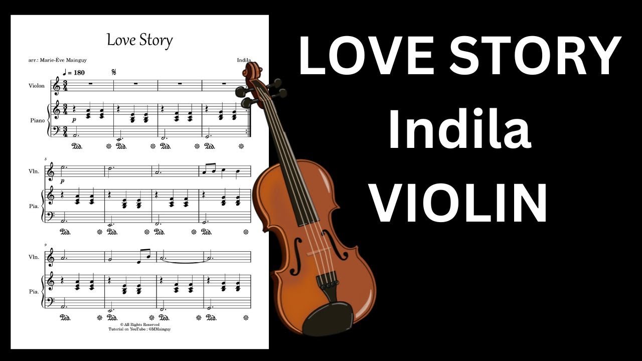 Indila - Love Story - Violin Sheet Music