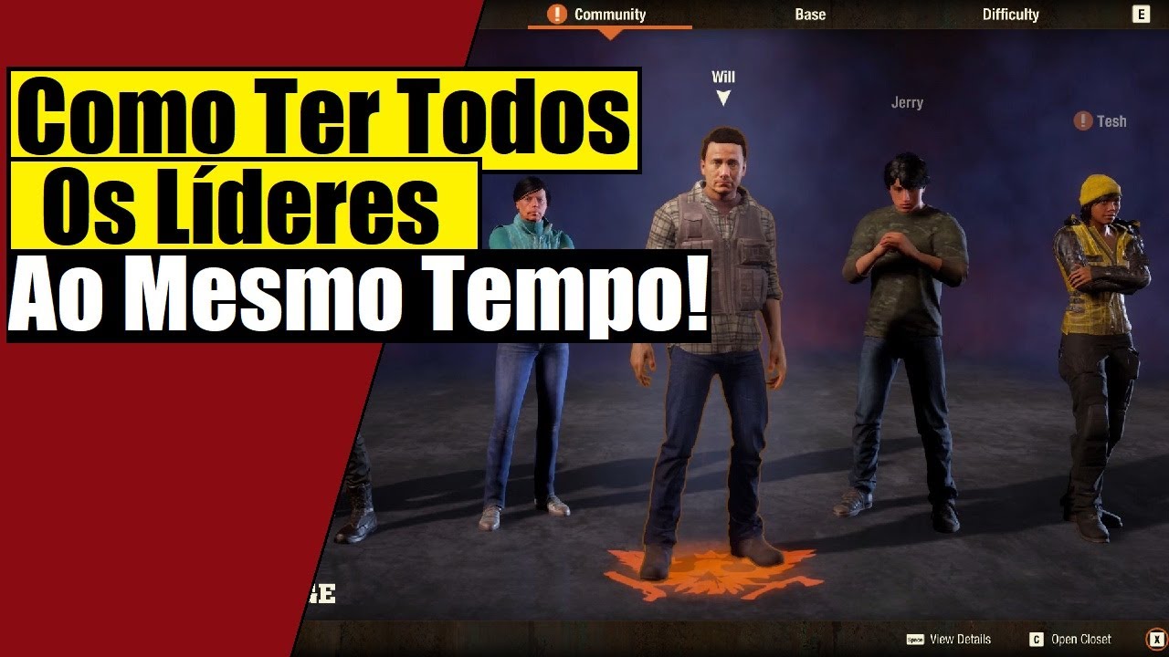 State Of Decay 2: Guia #4 - Como Eleger Os 4 LÍDERES ao MESMO TEMPO Em Uma Comunidade (DICA/GLITCH)